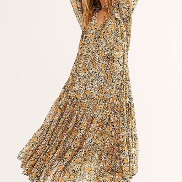 Free people feeling groovy dress in black combo - Picture 3 of 5